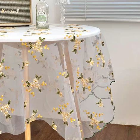 1 nappe douce en maille, nappe en dentelle à faire soi-même (1/5)