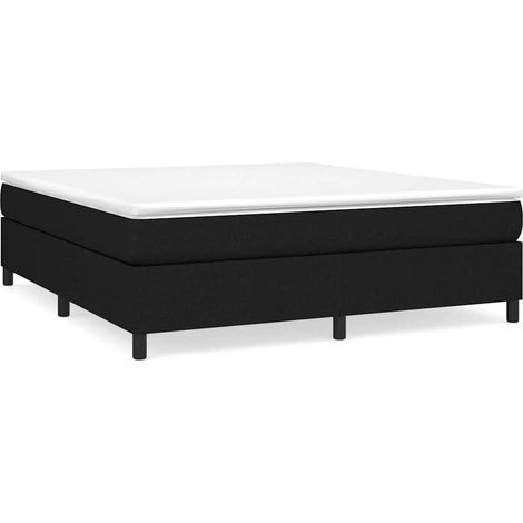 Maison Exclusive - Boxspringbettgestell Schwarz 180x200 cm Stoff (1/5)