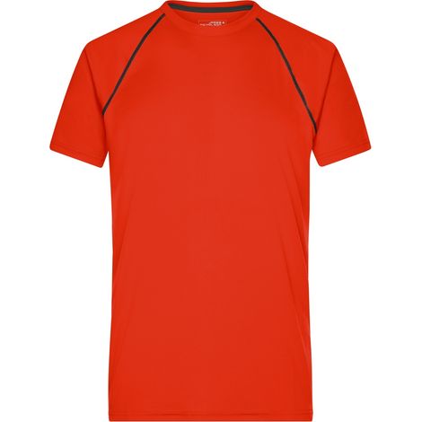 James & Nicholson Funktions-Shirt Herren JN496 Gr. 2XL bright-orange/black (1/4)