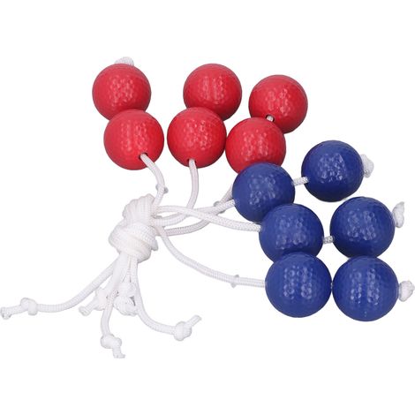 Jeu de golf avec échelle et balles de rechange pour lancer de balles, idéal pour la pelouse, la plage et les enfants (3 rouges, 3 bleues). Convient aux enfants, aux adultes et à toute la famille. (1/5)