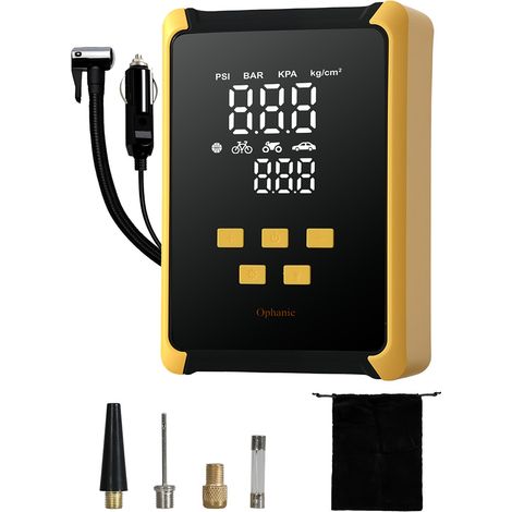 Manan Car Tyre Inflator Electric Air Compressor Pump 12V 150PSI with LED Light