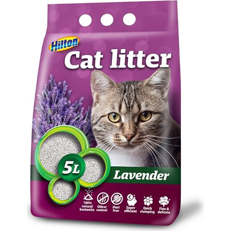 HILTON BENTONIT. CALVANDE 5L-LAVENDE DE BRILLANT POUR CHAT 283-000004-00