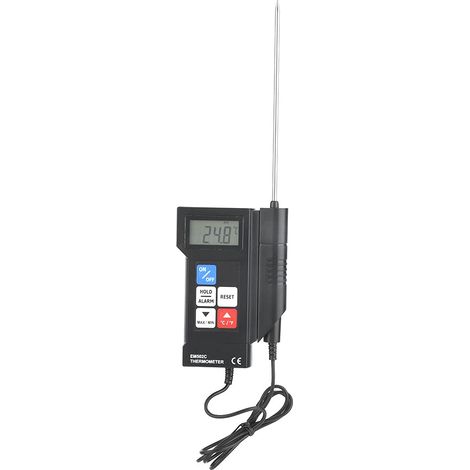 Thermomètre électronique Numérique, Thermomètre Alimentaire électronique Numérique Professionnel avec Sonde Celsius Fahrenheit Switch Memory Fonction Manuel Stop (1/5)