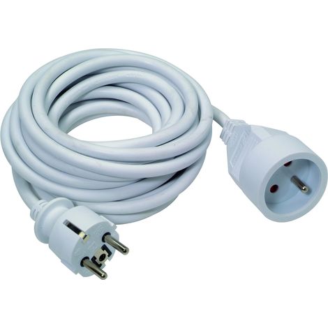 CABLE DE EXTENSIÓN ELEC 3G1.5 PVC 5M PERFIL BLANCO 502400150