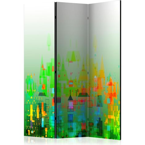 Paravento - Abstract City [Room Dividers] - 135x172 (1/4)