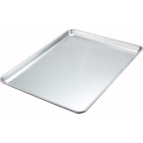 Sheet Pan - 2/3 Size - 22 x 16 Pouces - Aluminium 3003 - Bords Repliés - Renfort Fil Galvanisé - 1 Pièce (1/3)