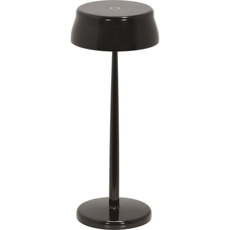 Zafferano Sister Light Wi-Fi Lampe De Table Led Intelligente Rechargeable Et Dimmable Noir Nacré (1/5)