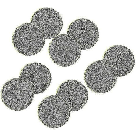 Lot de 10 lingettes de rechange AURA pour balai à franges rotatif électrique sans fil (1/5)