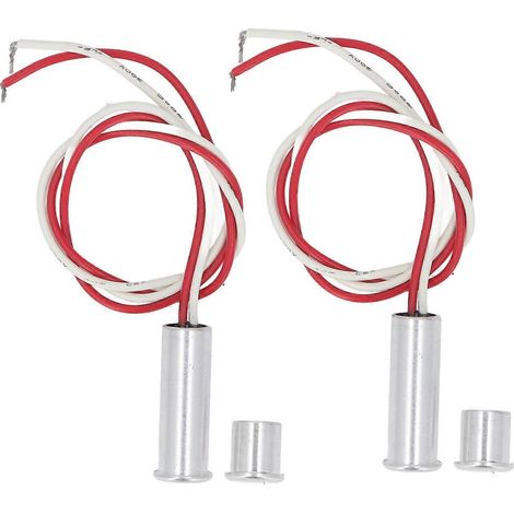 2 jeux d'interrupteurs magnétiques encastrés DC12 à 24V en alliage d'aluminium, capteur de porte câblé NC, interrupteur à lames pour fenêtre (1/4)