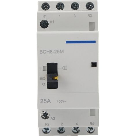 BCH8-25M 230V 4P 25A Household AC Modular Contactor with Manual Control Switch (2NO2NC) (1/5)