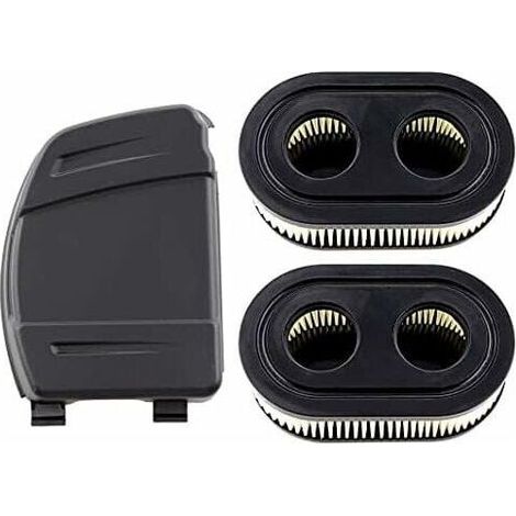 Ensemble de 2 Filtres à Air - Avec Couvercle de Filtre à Air - Pour Moteurs Briggs & Stratton 550E, 575EX, 575IS, 625EXI, 650EXI, 675EXI, 675IS - Remplace les Pièces 594106, 798339, 798452, 593260 (1/4)