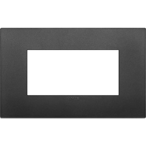 VIMAR 19654.71 - Placca Classic 4M nero (Arkè) (1/5)