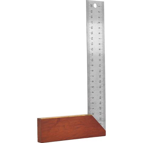 250 mm Winkelmesser, Multifunktions-Messlineal aus Mahagoni, verdickt (1/5)