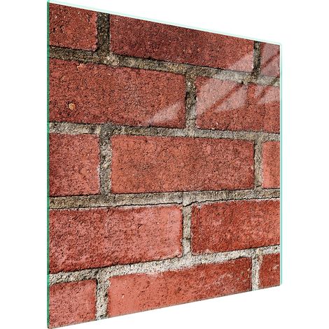 GLASSCHUTZPLATTE FÜR HERD 50x52 ZIEGEL