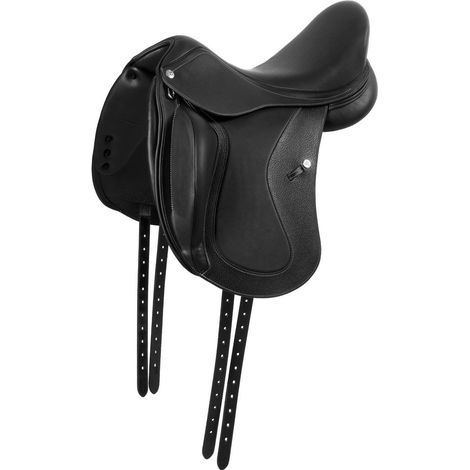 17", Nero: Sella da dressage modello Hellen in cuoio di vitello con arcione in kevlar carbonio (1/5)