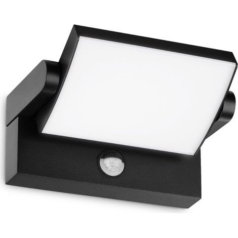 Applique Moderna Swipe Alluminio Nero Led 21W 3000K Luce Calda