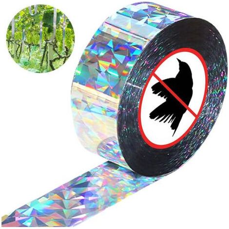 Ruban Repulsif pour Oiseaux, Anti Pigeon Effaroucheur d'oiseaux,Répulsif Oiseaux,Bande Épouvantail,Ruban Réfléchissant pour Oiseaux,pour Effrayer Les Oiseaux (1/5)