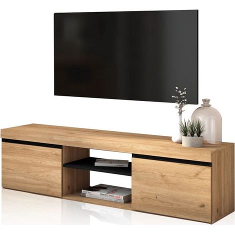 Mueble TV Ebos 140 Roble Nude - Ceniza (ancho) x 40cm (alto) (1/5)
