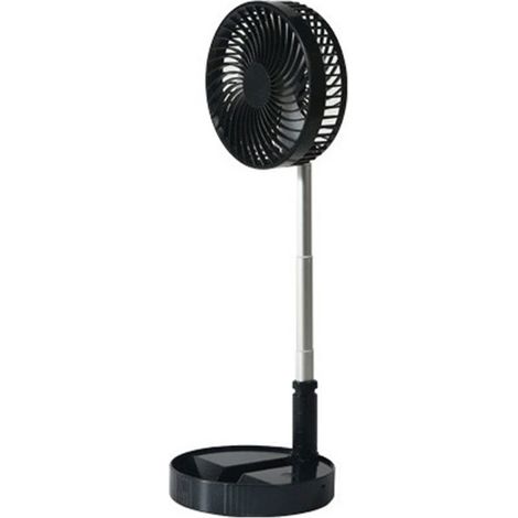 Ventilador de pedestal recargable, 7200 mAh, silencioso (30-40 dB), oscilación de 180° con soporte extensible de 86,5 cm, portátil. (1/5)