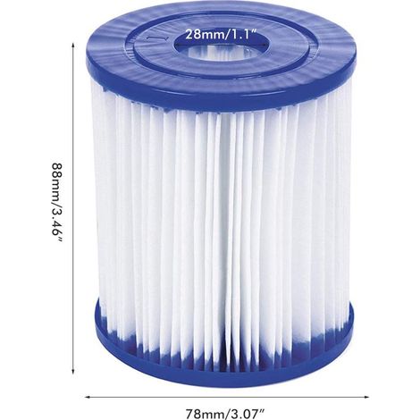 Poolfilter kompatibel mit 58381 Typ I wiederverwendbarer Ersatzkartusche Poolfilter für Whirlpool-Poolreinigung (1/5)