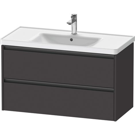 Duravit Ketho.2 bâti-support pour lavabo suspendu, 2 tiroirs,