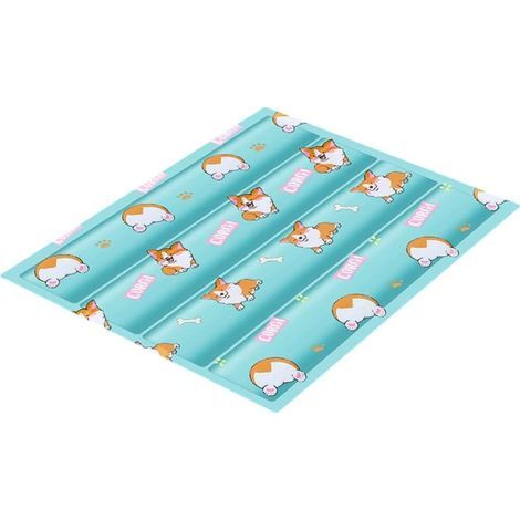 60x45cm Pet glacée Tapis Cool Chat Coussin Chat Chat d'été Chien de Chien Gel de Couchage de dommée (1/5)