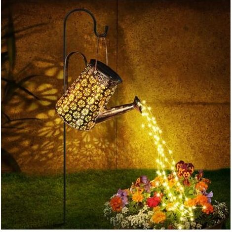 Lanterne solaire étanche avec lumières LED – 6 lumières cuivre 75cm – IP65 pour extérieur – Décoration jardin et patio (1/5)