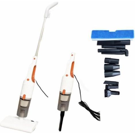 KLVGTIFS PU - Aspirateur balai avec fil puissant avec 4.65m Long Câble, Aspirateur à Main sans Sac 3 en 1 400W/19Kpa d'aspiration, Filtration (1/4)
