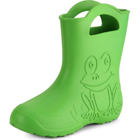Ladeheid Bottes de Pluie en EVA pour Femme Bottes en Caoutchouc Resistantes à l'eau Bottines Imperméables Wellies Chaussures de Sécurité Femme LA-CA-09 (Vert, 38/39 EU) (1/5)