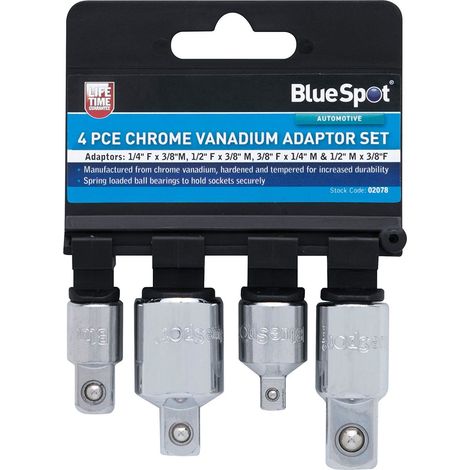 BlueSpot Tools 02078 Adaptor Set 4 Piece B/S02078 (1/5)