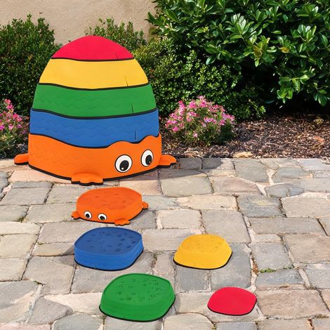 Set de 5 pierres d'équilibre en plastique et TPE pour enfants (1/5)