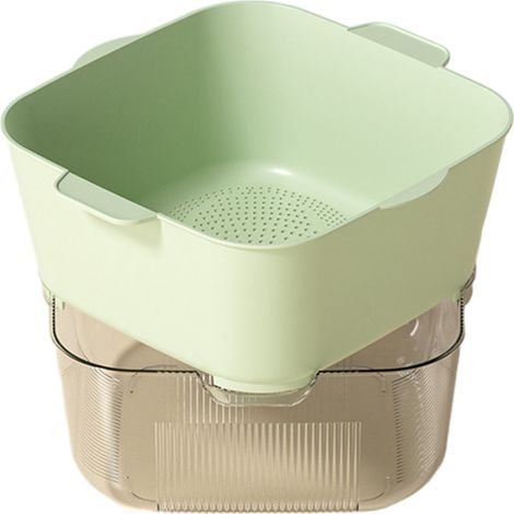 Double-layer thickened drain basket, large capacity laundry filter, kitchen accessory, greenExceptional Quality (1/5)