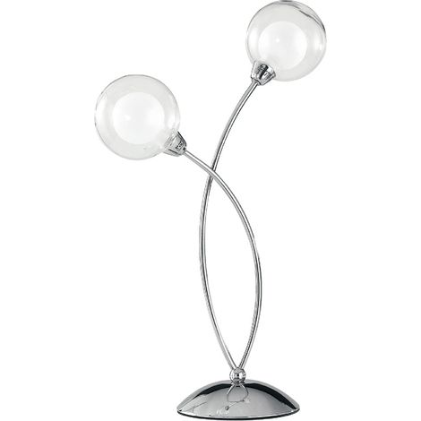 "Lampada da tavolo BLOG in metallo cromato con diffusori in vetro" (1/3)