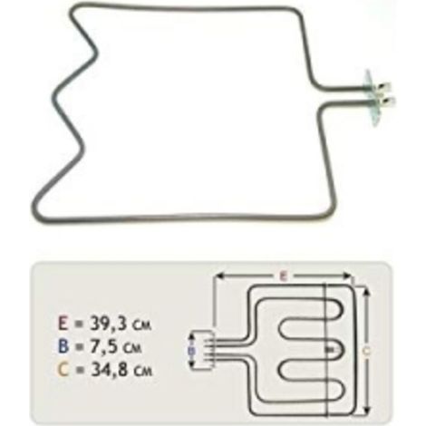 Resistance sole 1300w EGO 2025328 262900002 pour Cuisinière AYA, BEKO, BLUESKY, DOMEOS, FAR, PROLINE, SELECLINE