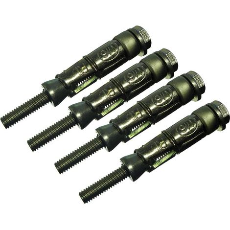 Lot de 20 boulons d'ancrage M6 65 mm de longueur 12 mm Shield 8.8 Acier YZP (1/2)