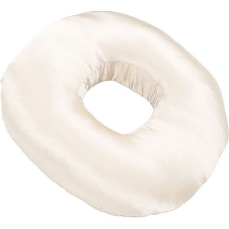 Oreiller Trou D Oreille - Satin Et Coton - Pour Dormir Avec Ecouteurs Ou Bouchons D Oreilles - 28 X 8 Cm - 1 Piece (1/5)