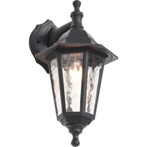 QAZQA Lámpara de pared para exterior clásica negra IP44 - New