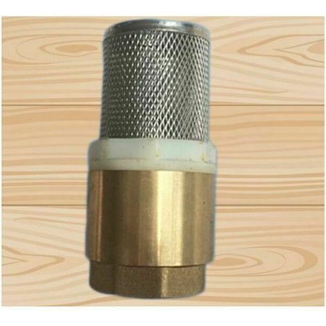 Valvola antiretorno in ottone da 1 pollice (25 mm) - Valvola a piede con filtro in acciaio inossidabile (1/3)