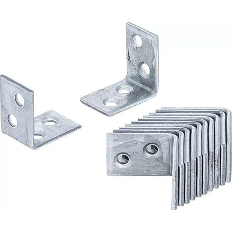 Jeu d Équerres pour Chaise 12 pcs 25 x 25 x 15 mm - Acier Résistant - Renforcement et Stabilité - D-Work (1/5)