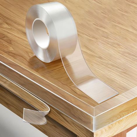 Protection bords 5mx5cm transparente, 2mm épaisseur, murs/armoires/lits. (1/5)