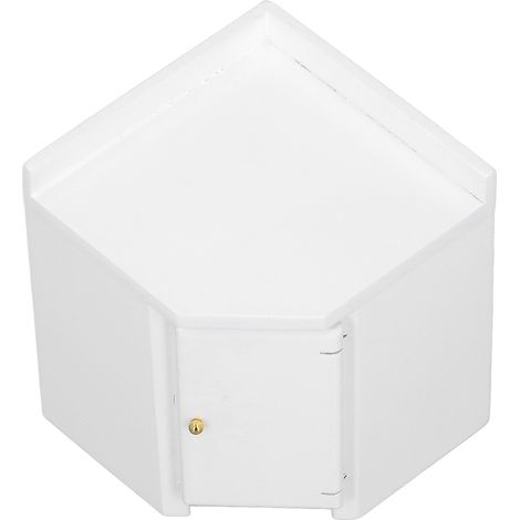 Armoire d'angle miniature 1:12 pour maison de poupée, meuble de cuisine décoratif robuste et finement travaillé.