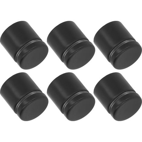 12 Werbenägel aus Edelstahl, schwarze Acryl-Befestigungsschrauben, Glasabstandshalter mit Einstellmuttern (1/5)
