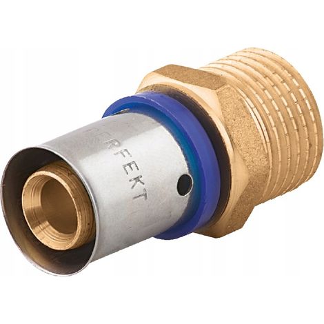 Raccord perfexim gz 20mm x 1 2 inch latón doble sellado (1/3)