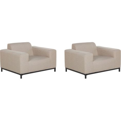 Sessel ROVIGO Stoff Beige (1/5)