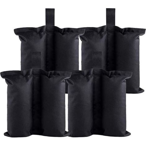 Lot de 4 sacs à lestage pour tente - Stabilisateur de pied de tente, sable, poids premium, abri instantané (1/5)
