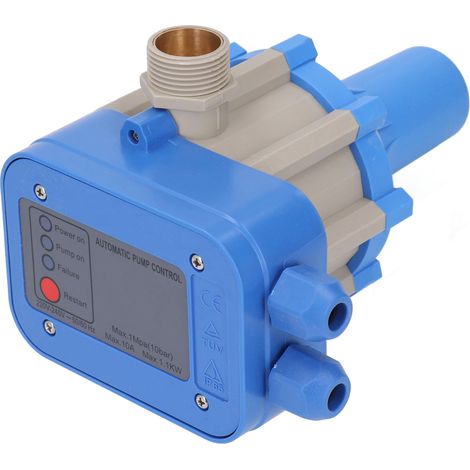 Wasserpumpensteuerung IP65 wasserdicht, hochfestes ABS-Gehäuse, automatischer Druckschalter, 220–240 V, 1,1 kW (1/5)