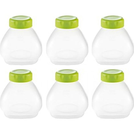 Tefal Set aus 6 durchsichtigen Flaschen für Trinkjoghurt