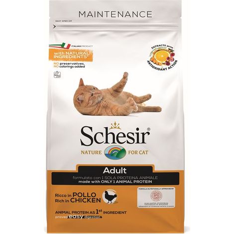 Schesir Cat Adult Mantenimento Pollo  - Schesir Cat Adult Mantenimento Pollo - Sacco Da 400 Gr, Any