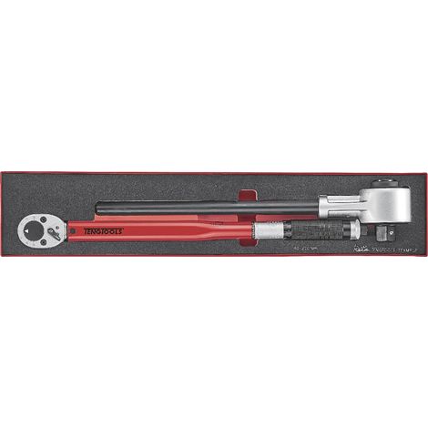 Clé dynamométrique 1/2 et multiplicateur de force 1/2- 3/4 Foamx4 tray 2 pièces Teng Tools TEXMP12