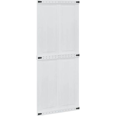Porta del fienile Corona 90 x 210 cm Legno Massello di Pino vidaXL